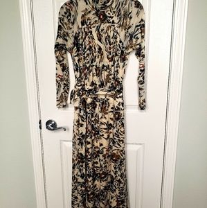 Reiss Mock-neck, Long Sleeve Dress, Size 4